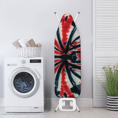 Black And Red Spider Tie Dye Print Ironing Board Cover