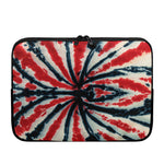 Black And Red Spider Tie Dye Print Laptop Sleeve
