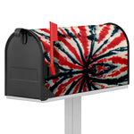 Black And Red Spider Tie Dye Print Mailbox Cover