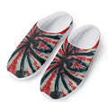 Black And Red Spider Tie Dye Print Mesh Casual Shoes