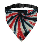 Black And Red Spider Tie Dye Print Over The Collar Dog Bandana