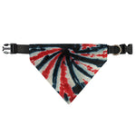 Black And Red Spider Tie Dye Print Over The Collar Dog Bandana