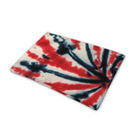 Black And Red Spider Tie Dye Print Pet Cooling Mat Cover