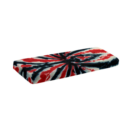 Black And Red Spider Tie Dye Print Piano Keyboard Cover