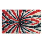 Black And Red Spider Tie Dye Print Polyester Doormat
