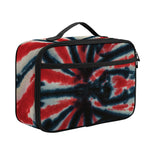 Black And Red Spider Tie Dye Print Portable Lunch Bag
