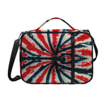 Black And Red Spider Tie Dye Print Shoulder Strap Bible Bag