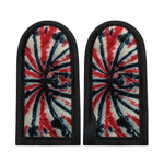 Black And Red Spider Tie Dye Print Skillet Handle Cover