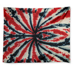 Black And Red Spider Tie Dye Print Tapestry