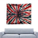 Black And Red Spider Tie Dye Print Tapestry