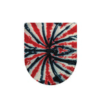 Black And Red Spider Tie Dye Print Toilet Lid Cover