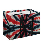 Black And Red Spider Tie Dye Print Utility Tote Bag