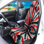 Black And Red Spider Tie Dye Print Waterproof Car Seat Cover