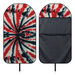 Black And Red Spider Tie Dye Print Waterproof Car Seat Cover