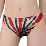 Black And Red Spider Tie Dye Print Women's Panties