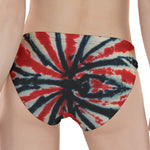 Black And Red Spider Tie Dye Print Women's Panties