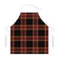 Black And Red Stewart Tartan Print Adjustable Apron