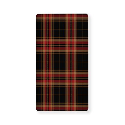Black And Red Stewart Tartan Print Baby Crib Sheet