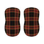 Black And Red Stewart Tartan Print Bar Stool Covers