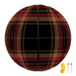 Black And Red Stewart Tartan Print Basketball