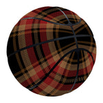 Black And Red Stewart Tartan Print Basketball