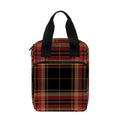 Black And Red Stewart Tartan Print Bible Tote Bag