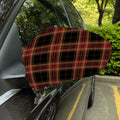Black And Red Stewart Tartan Print Car Side Mirror Covers