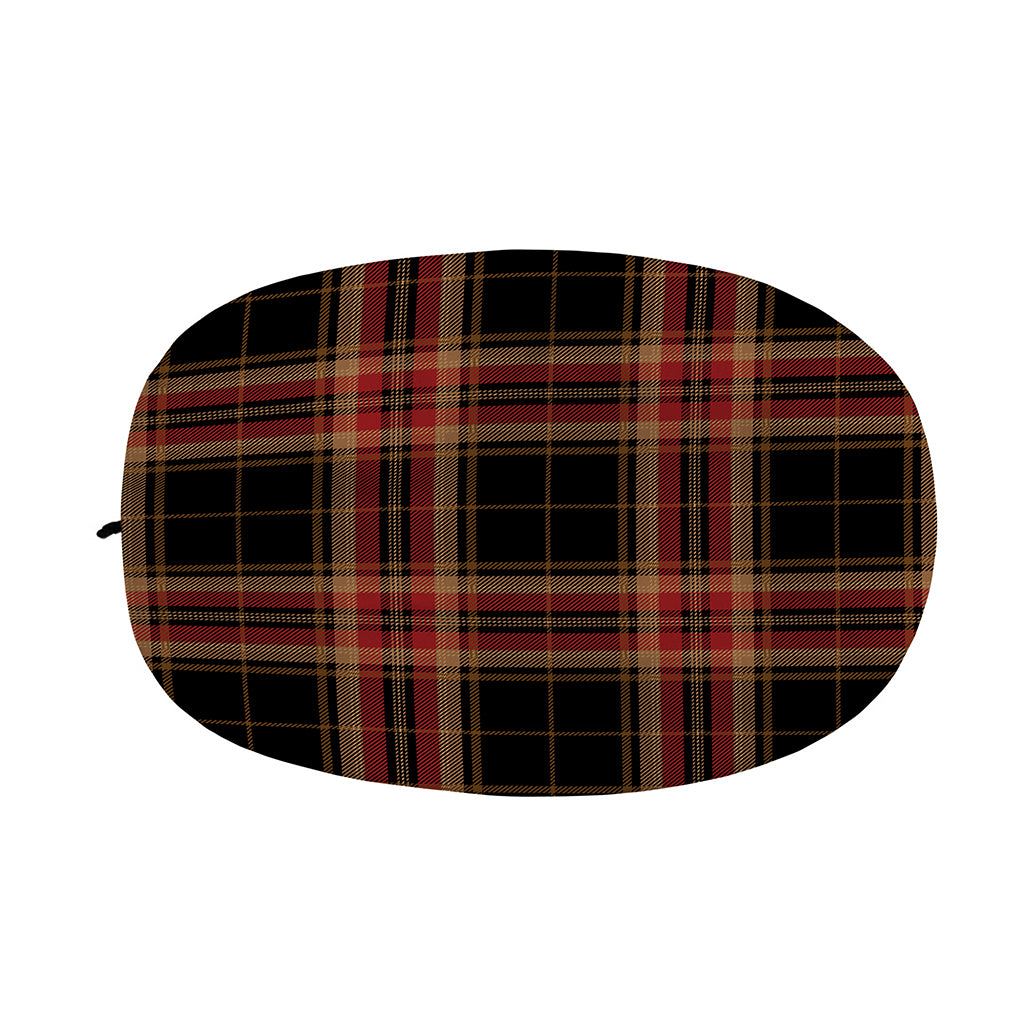 Black And Red Stewart Tartan Print Car Side Mirror Covers
