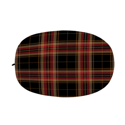 Black And Red Stewart Tartan Print Car Side Mirror Covers