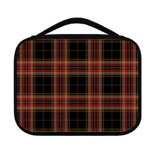 Black And Red Stewart Tartan Print Classic Bible Case