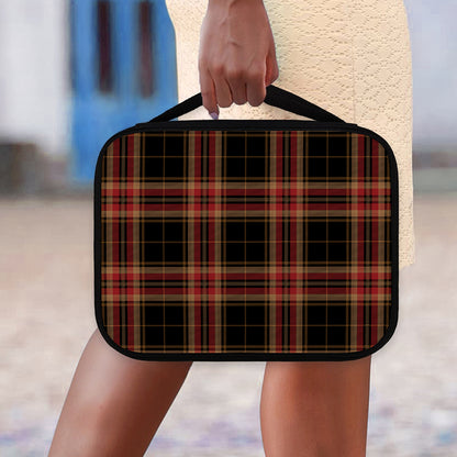 Black And Red Stewart Tartan Print Classic Bible Case