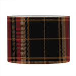 Black And Red Stewart Tartan Print Drum Lamp Shade