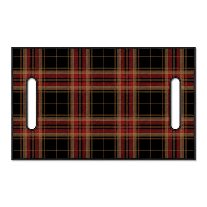 Black And Red Stewart Tartan Print Golf Cart Seat Cover