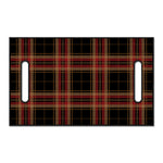 Black And Red Stewart Tartan Print Golf Cart Seat Cover