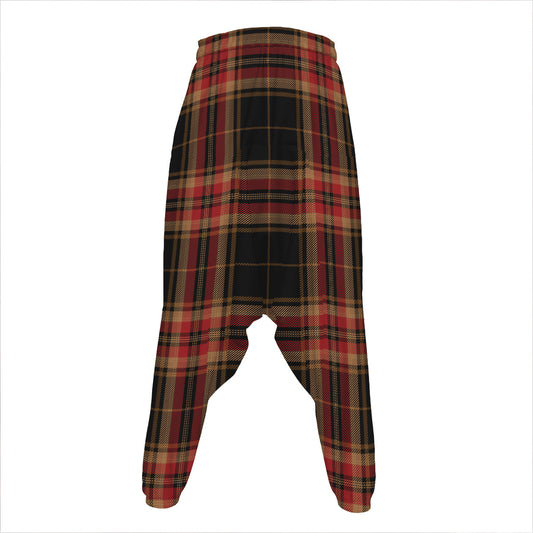 Black And Red Stewart Tartan Print Hammer Pants