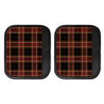 Black And Red Stewart Tartan Print Handle Covers