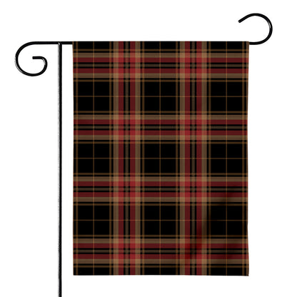 Black And Red Stewart Tartan Print House Flag