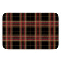 Black And Red Stewart Tartan Print Indoor Door Mat
