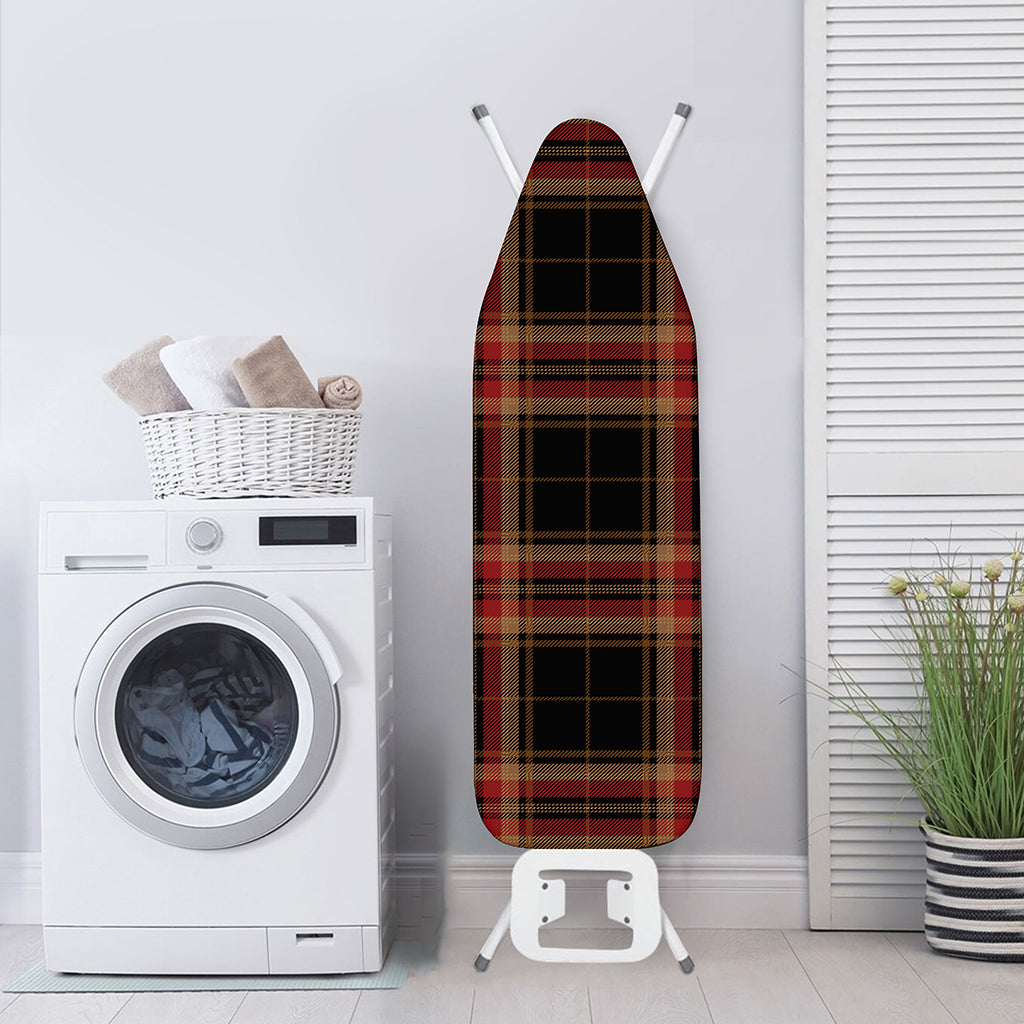 Black And Red Stewart Tartan Print Ironing Board Cover
