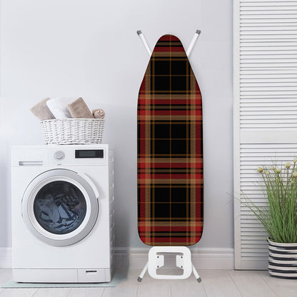 Black And Red Stewart Tartan Print Ironing Board Cover