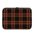 Black And Red Stewart Tartan Print Laptop Sleeve