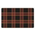 Black And Red Stewart Tartan Print Polyester Doormat
