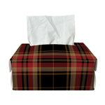 Black And Red Stewart Tartan Print Rectangle Tissue Box Cover