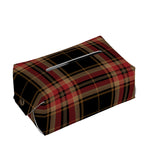 Black And Red Stewart Tartan Print Rectangle Tissue Box Cover