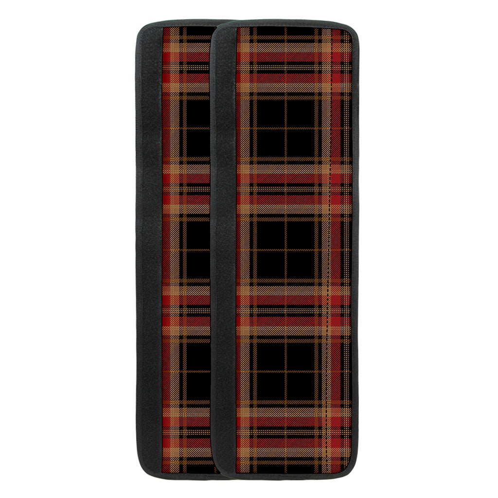 Black And Red Stewart Tartan Print Refrigerator Handle Covers