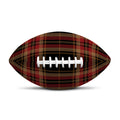 Black And Red Stewart Tartan Print Rugby Ball