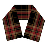 Black And Red Stewart Tartan Print Scarf