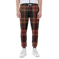 Black And Red Stewart Tartan Print Joggers