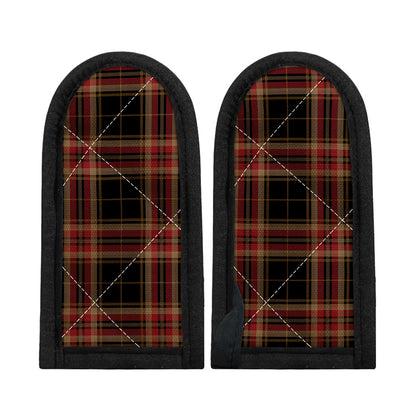 Black And Red Stewart Tartan Print Skillet Handle Cover
