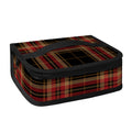 Black And Red Stewart Tartan Print Small Lunch Bag